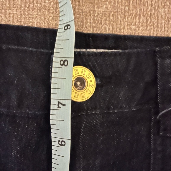 ⚫️TEMP PRICE DROP⚫️Guess Jeans Adrianna Fit Low Rise Skinny Boot Gold Plate Logo - Picture 10 of 12